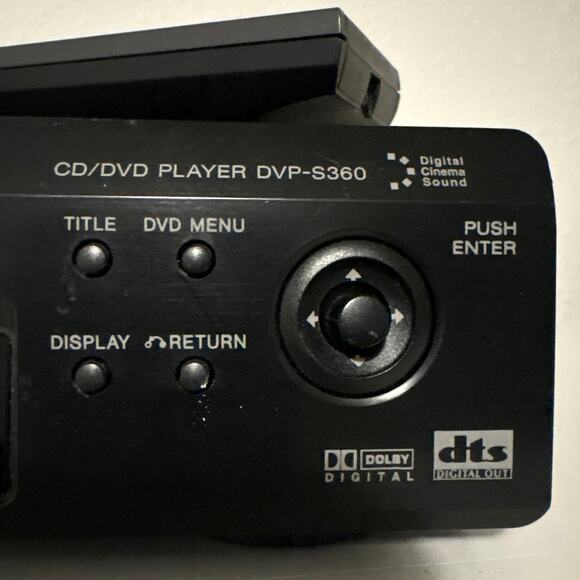 WORKS! Sony CD / DVD Player Digital Cinema w/ Remote DVP-S360 - Picture 3 of 9